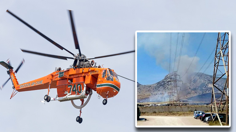 Μεγάλη φωτιά στον Ασπρόπυργο